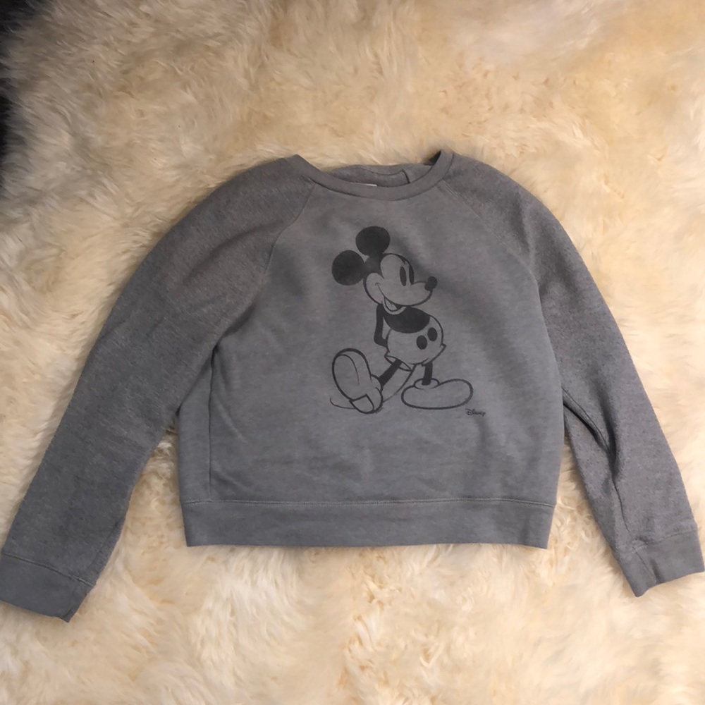 Mickey Mouse Gray Crewneck